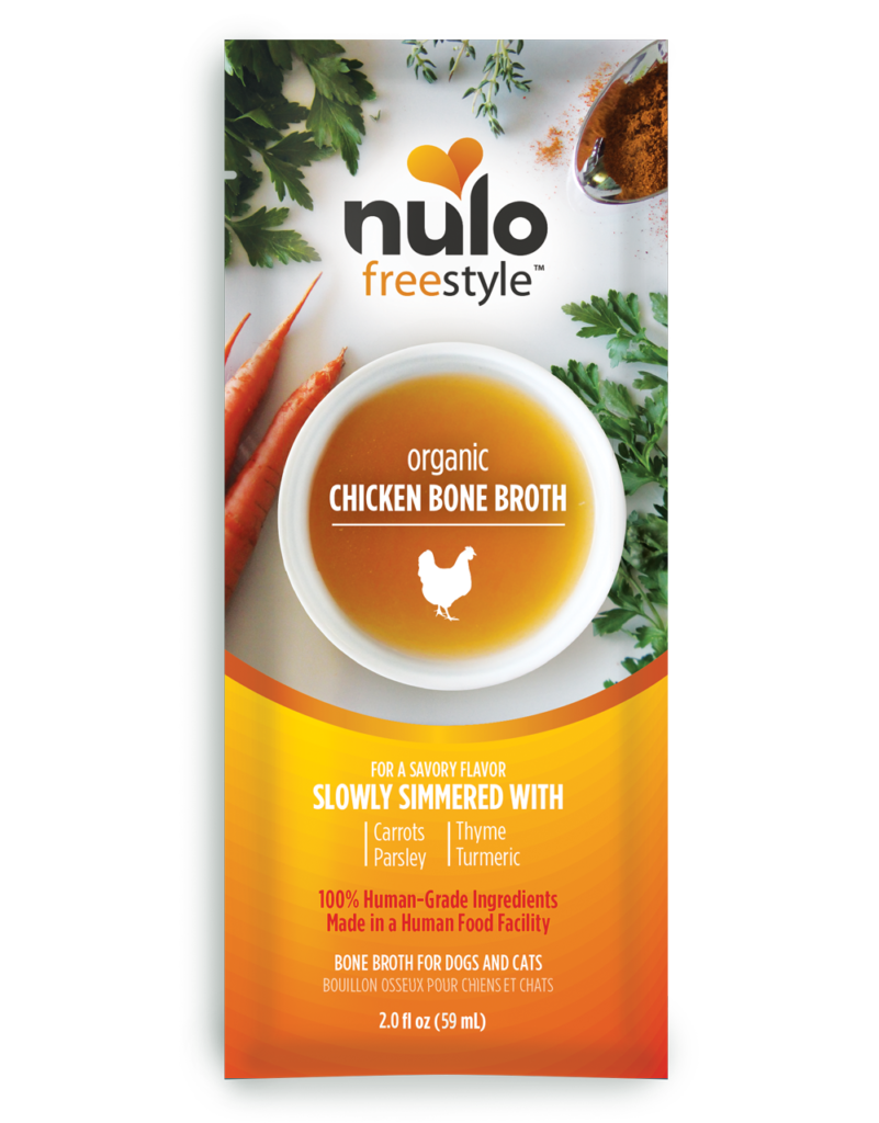 NULO DOG FREESTYLE ORGANIC CHICKEN BONE BROTH 2ML 24PK My Pet Store