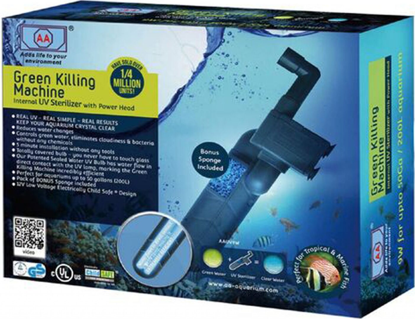 GREEN KILLING MACHINE INTERNAL UV STERILIZER KIT