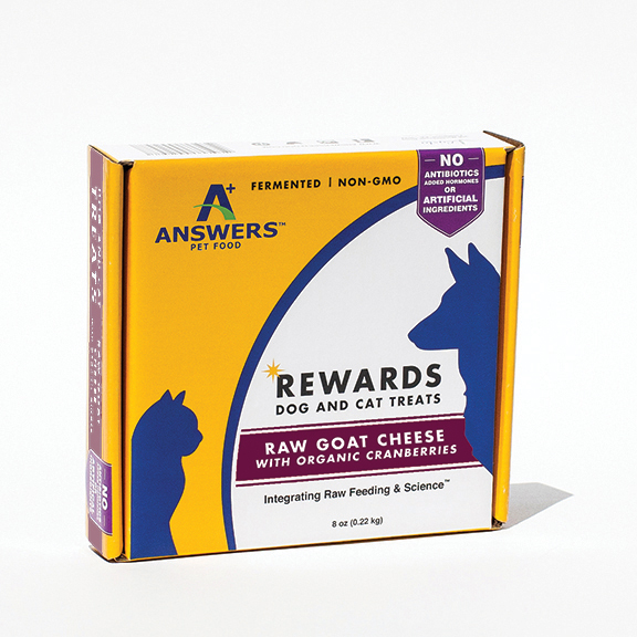 ANSWERS DOG & CAT REWARD TREATS GOAT CHEESE WITH CRANBERRY 8O