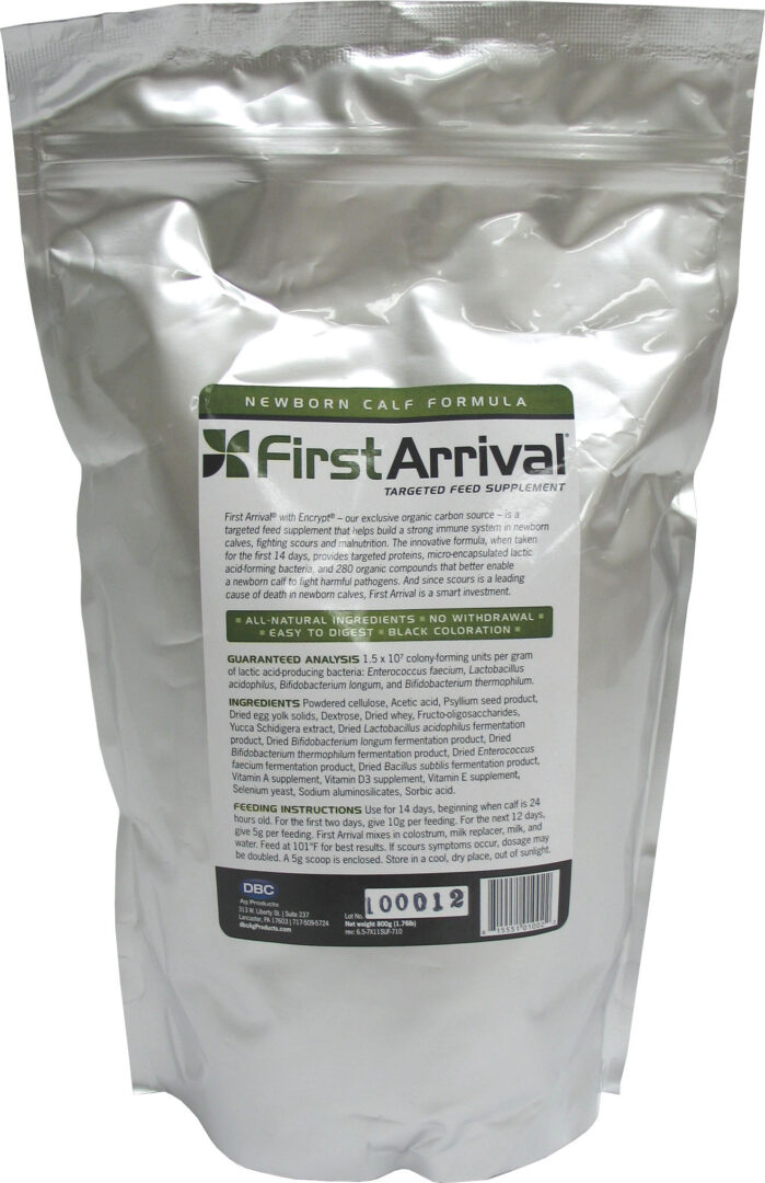 FIRST ARRIVAL TARGETED FEED SUPPLEMENT FOR CALF