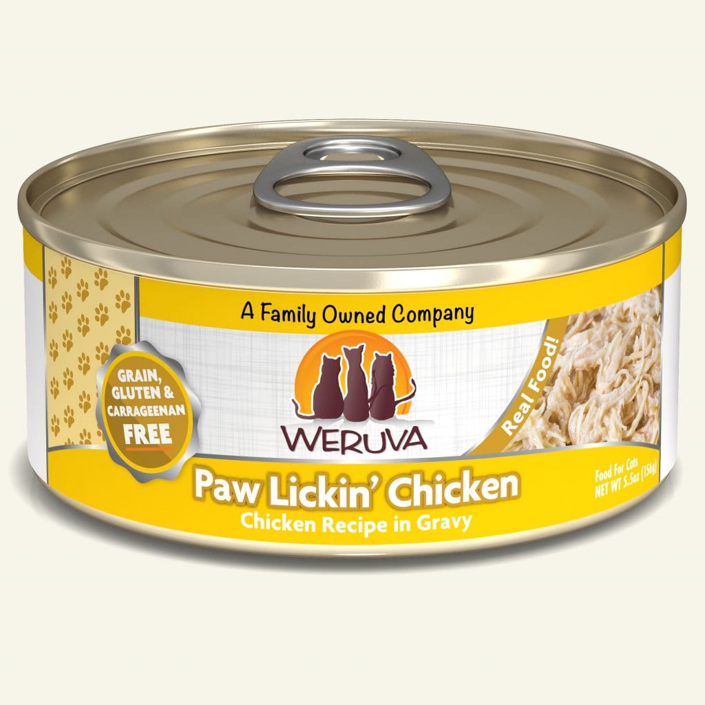 WERUVA CAT PAW LICKIN' CHICKEN 5.5OZ CASE OF 24 CANS