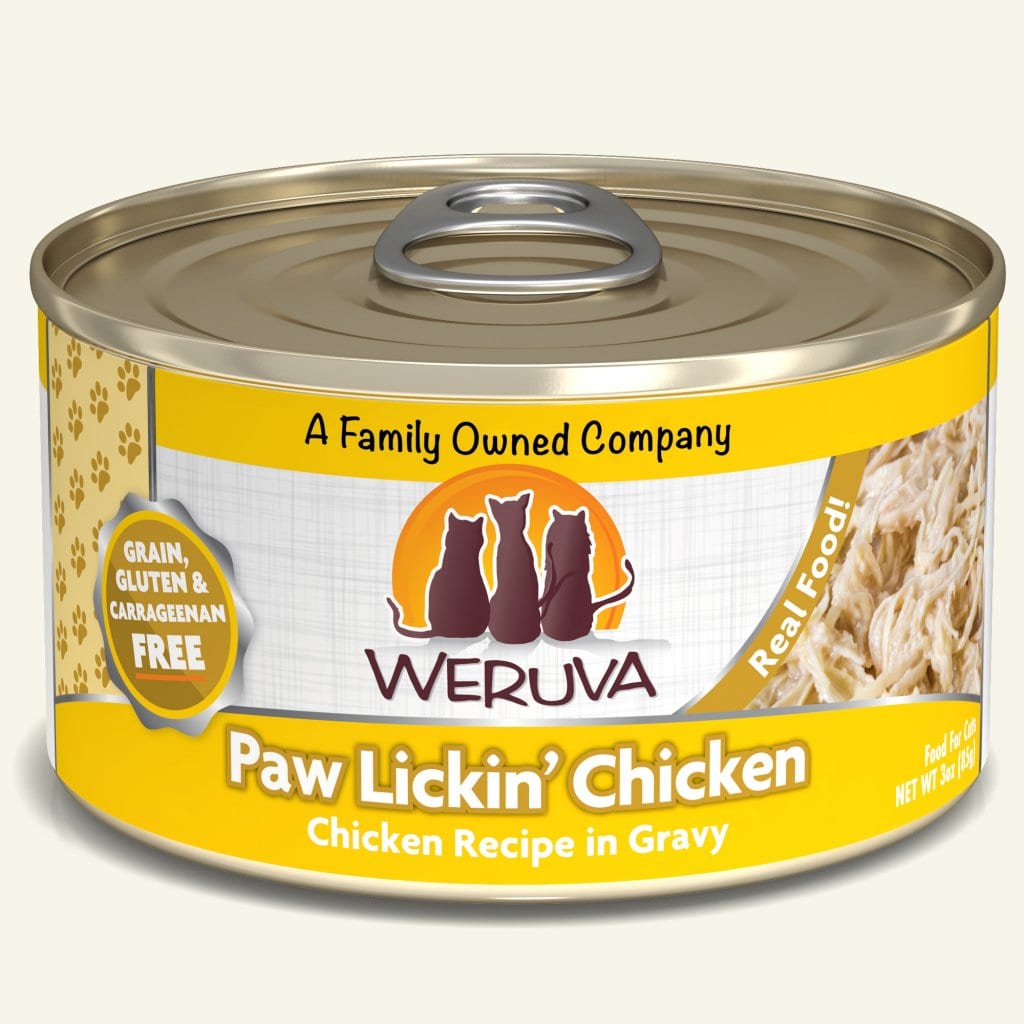 WERUVA CAT PAW LICKIN' CHICKEN 3OZ CASE OF 24 CANS