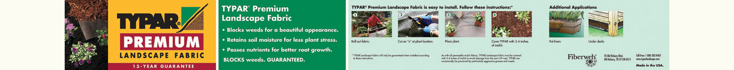 TYPAR PREMIUM LANDSCAPE FABRIC