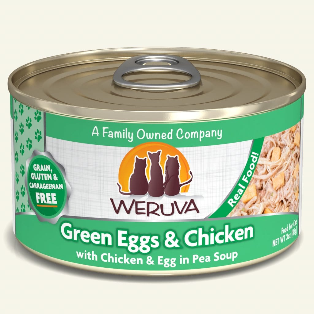 WERUVA CAT GREEN EGGS & CHICKEN 3OZ CASE OF 24 CANS