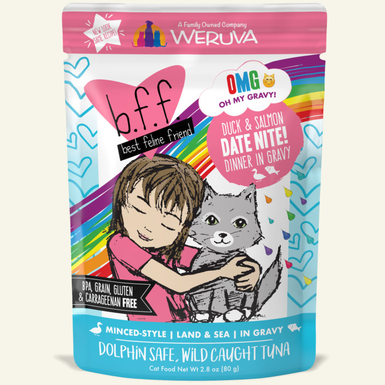 BFF CAT OMG DUCK & SALMON 2.8OZ POUCH DATE NITE!