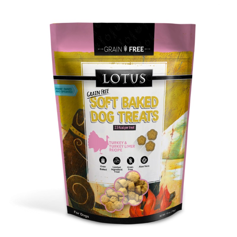 LOTUS DOG SOFTBAKED GRIAN FREE TURKEY LIVER 10OZ