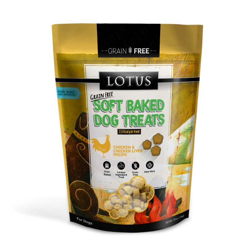 LOTUS DOG SOFTBAKED GRAIN FREE CHICKEN LIVER 10OZ