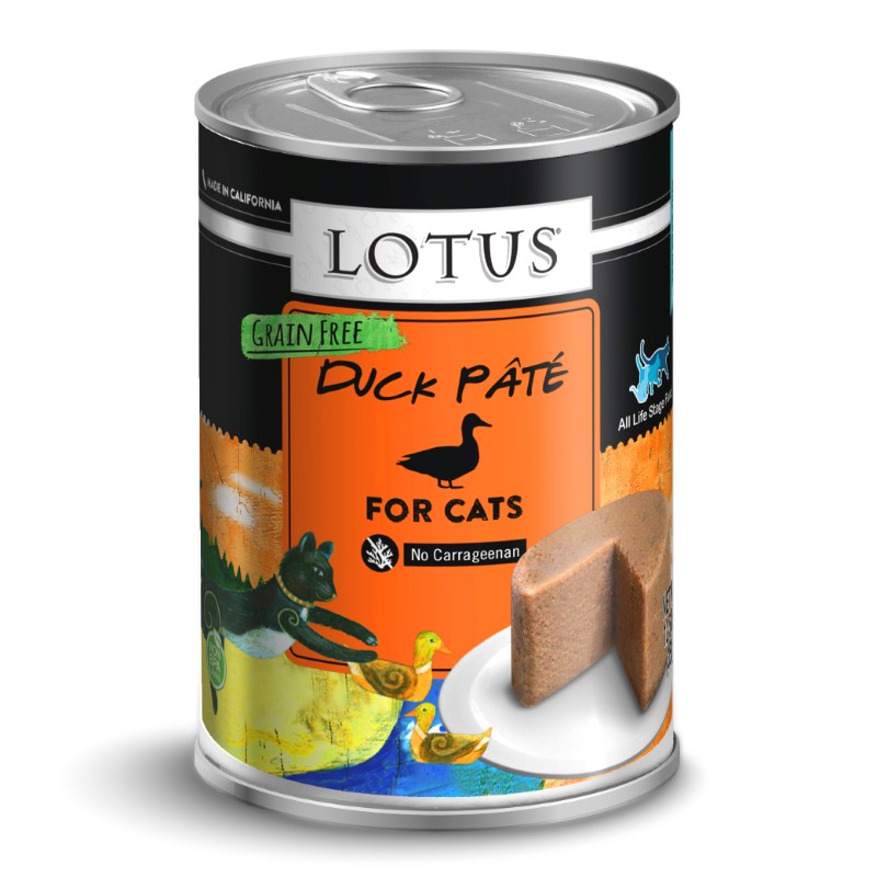 LOTUS CAT PATE GRAIN FREE DUCK 12.5OZ CASE OF 12 CANS