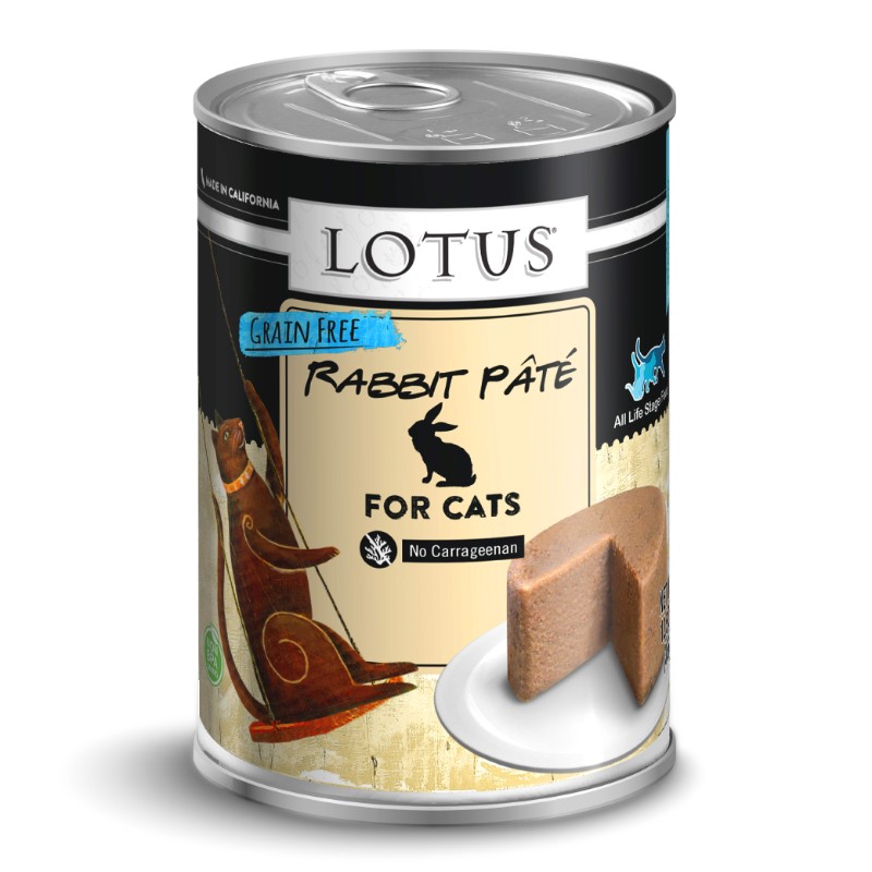 LOTUS CAT PATE GRAIN FREE RABBIT 12.5OZ CASE OF 12 CANS