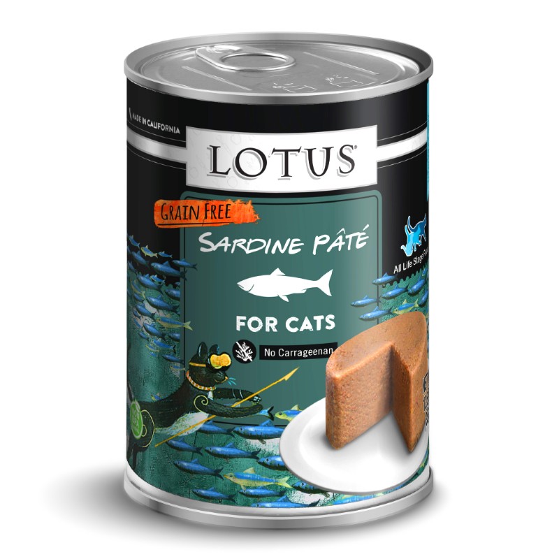 LOTUS CAT PATE GRAIN FREE SARDINE 12.5OZ CASE OF 12 CANS