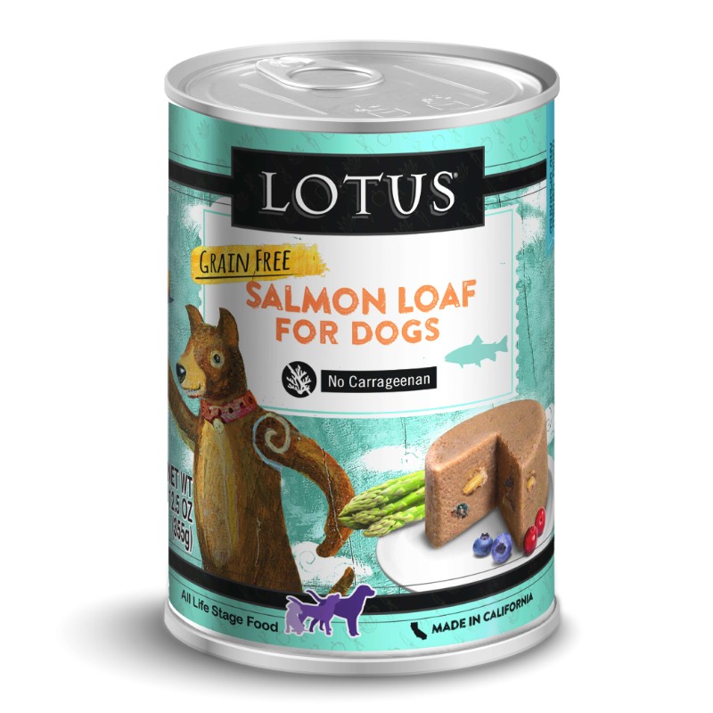 LOTUS DOG GRAIN FREE LOAF SALMON 12.5OZ CASE OF 12 CANS