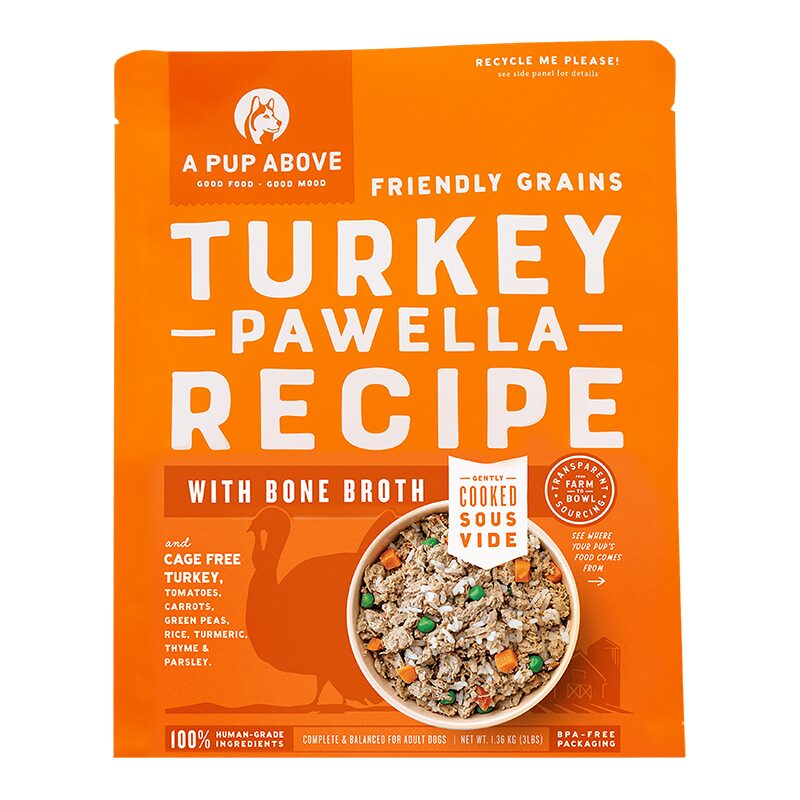 A PUP ABOVE DOG FROZEN FRIENDLY GRAINS TURKEY PAWELLA 3LBS