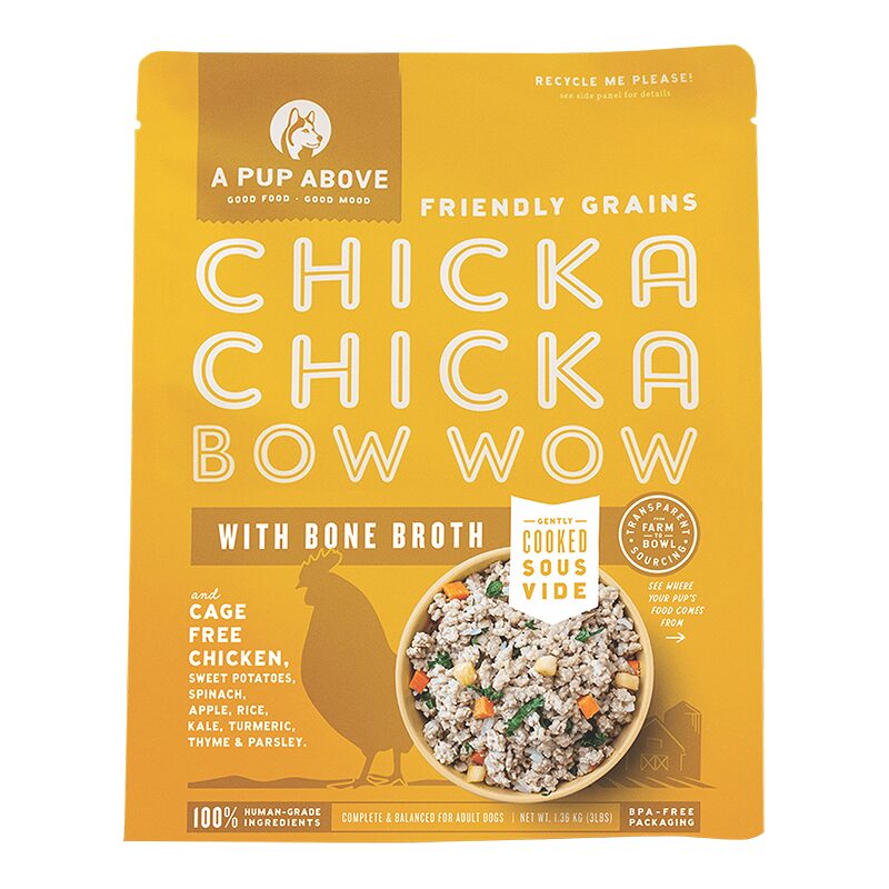 A PUP ABOVE DOG FROZEN FRIENDLY GRAINS CHICKA BOW WOW 3LB