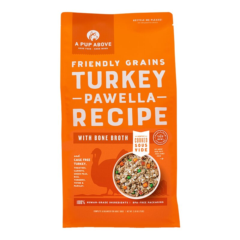 A PUP ABOVE DOG FROZEN FRIENDLY GRAINS TURKEY PAWELLA 7LB