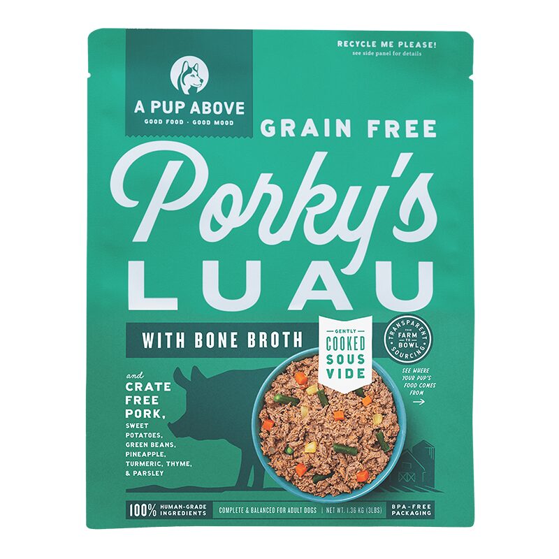 A PUP ABOVE DOG FROZEN GRAIN FREE PORKY'S LUAU 3LBS