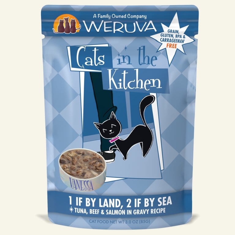 CATS IN THE KITCHEN 1 LAND 2 SEA 3OZ POUCH 12 PER CASE