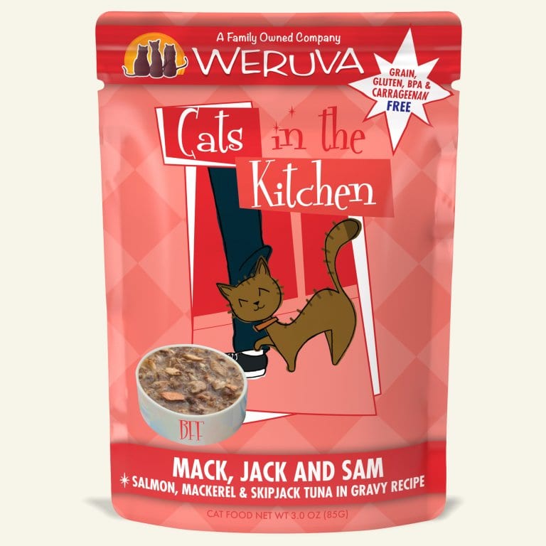 CATS IN THE KITCHEN MACK & JACK SAM 3OZ POUCH 12 PER CASE