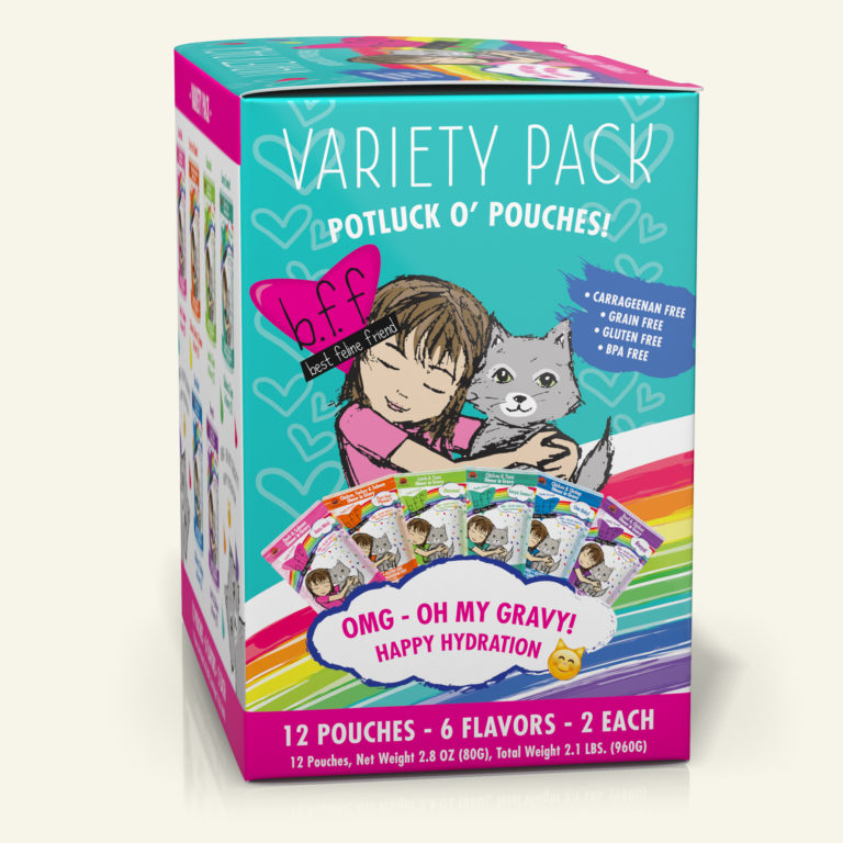 BFF CAT OMG VARIETY POTLUCK 2.8OZ POUCHES
