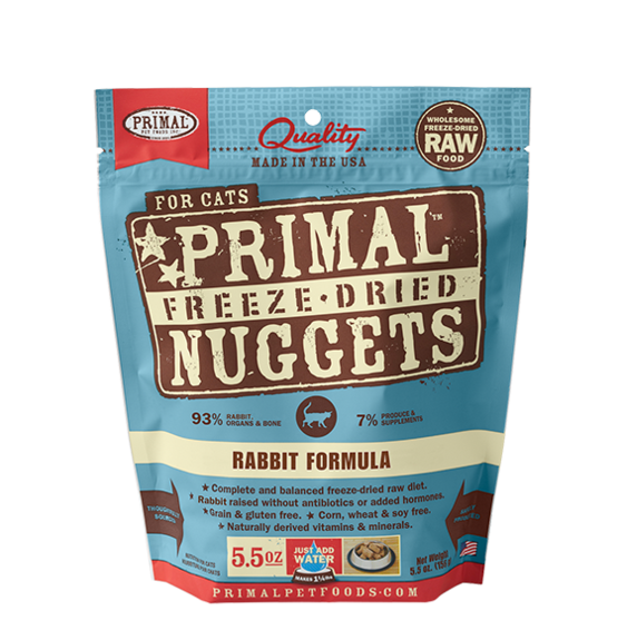 PRIMAL CAT FREEZE-DRIED RABBIT 5.5OZ