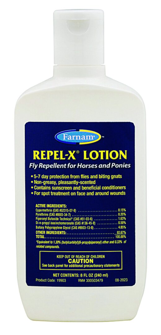 REPEL-X LOTION FLY REPELLENT FOR HORSES AND PONIES