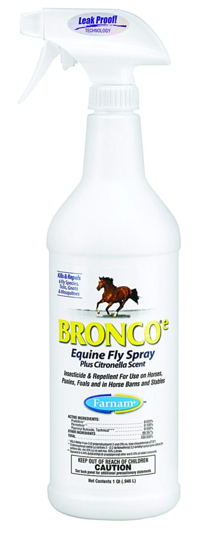 BRONCO E EQUINE FLY SPRAY PLUS CITRONELLA SCENT