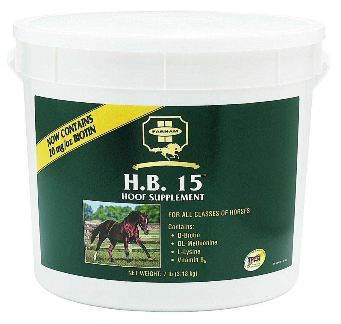 HB-15 BIOTIN SUPPLEMENT FOR HORSE HOOVES