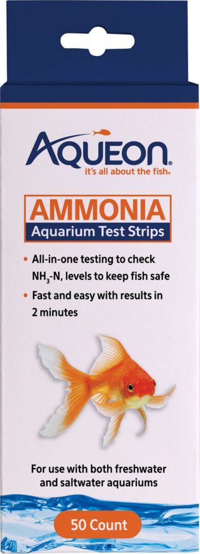 AQUEON AMMONIA AQUARIUM TEST STRIPS