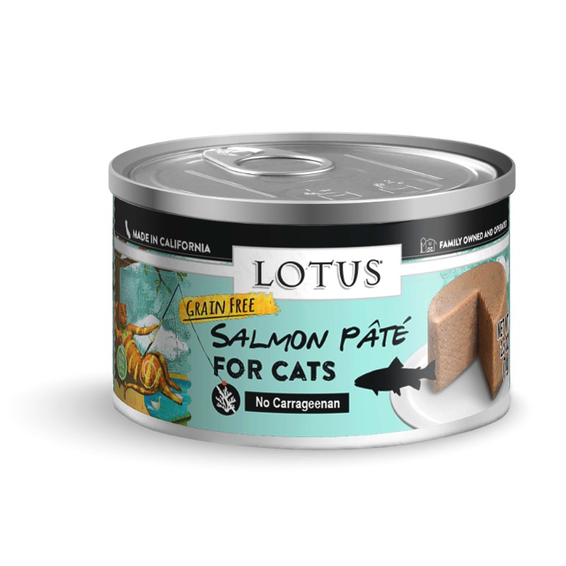 LOTUS CAT GRAIN-FREE SALMON PATE 2.75OZ CASE OF 24 CANS