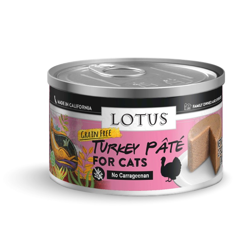 LOTUS CAT GRAIN-FREE TURKEY PATE 2.75OZ CASE OF 24 CANS