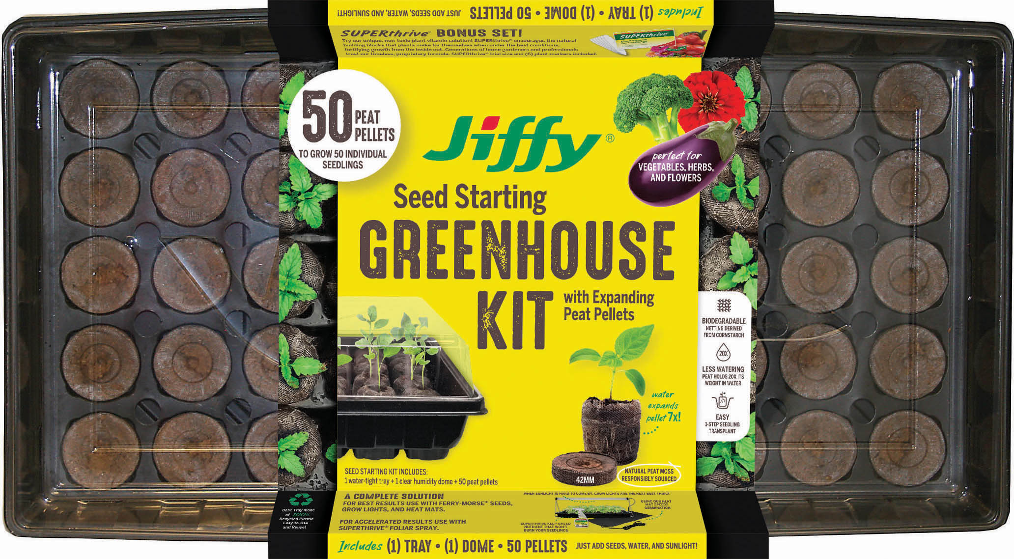 JIFFY SEED STARTING GREENHOUSE KIT