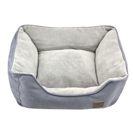TALL TAILS DREAM CHASER BOLSTER BED CHARCOAL MD 24"X21"