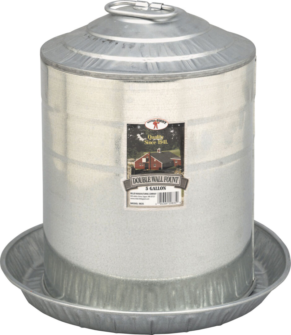 LITTLE GIANT DOUBLE WALL POULTRY FOUNT