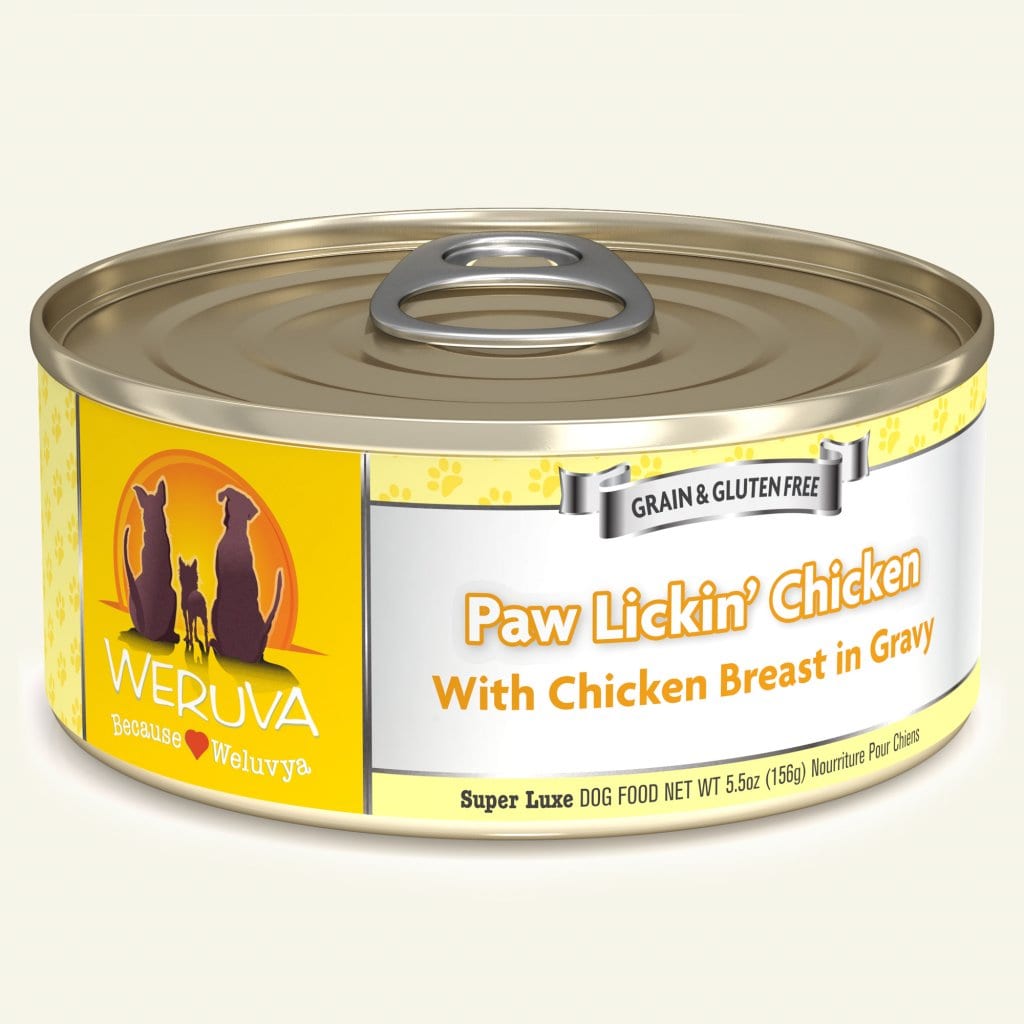 WERUVA DOG PAW LICKIN' CHICKEN 5.5OZ CASE OF 24 CANS