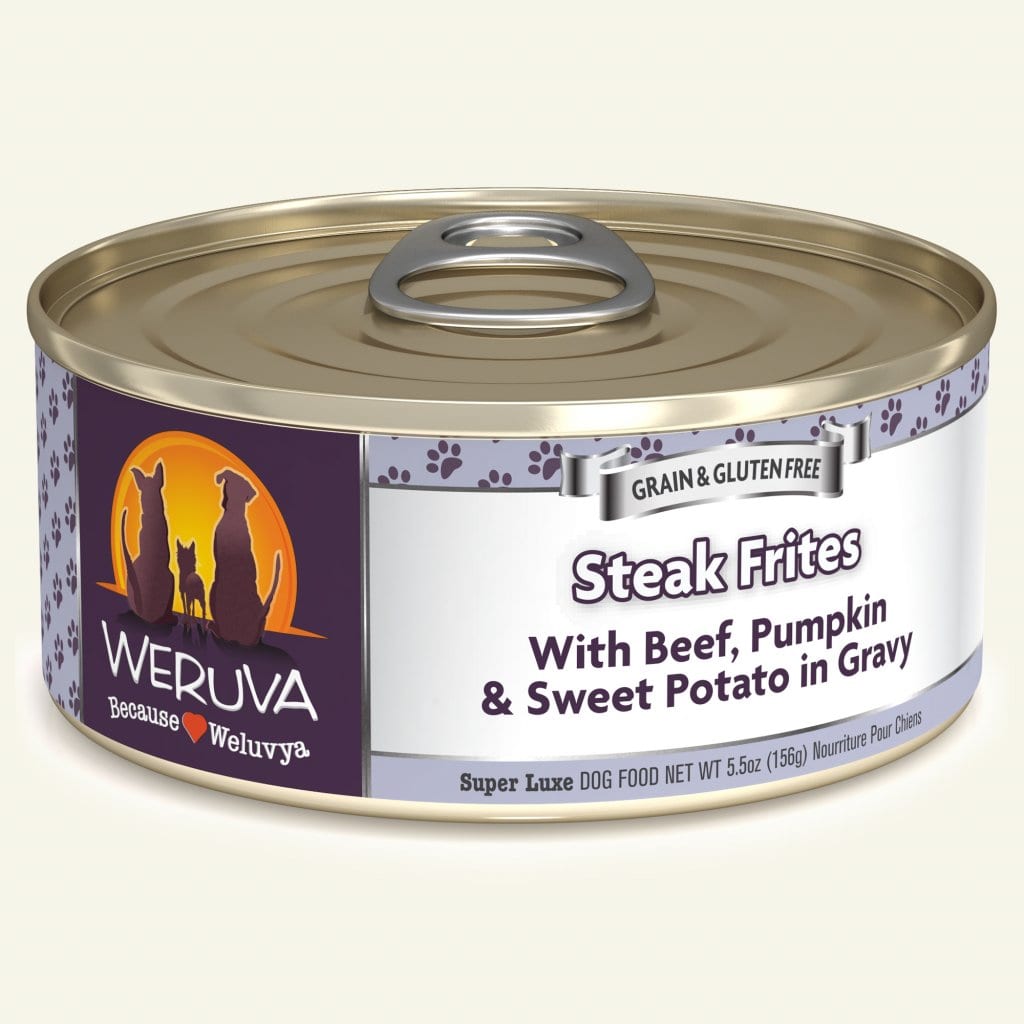 WERUVA DOG STEAK FRITES 5.5OZ CASE OF 24 CANS