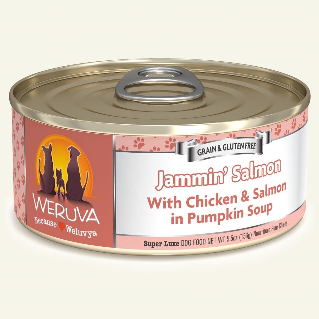 WERUVA DOG JAMMIN' SALMON 5.5OZ CASE OF 24 CANS