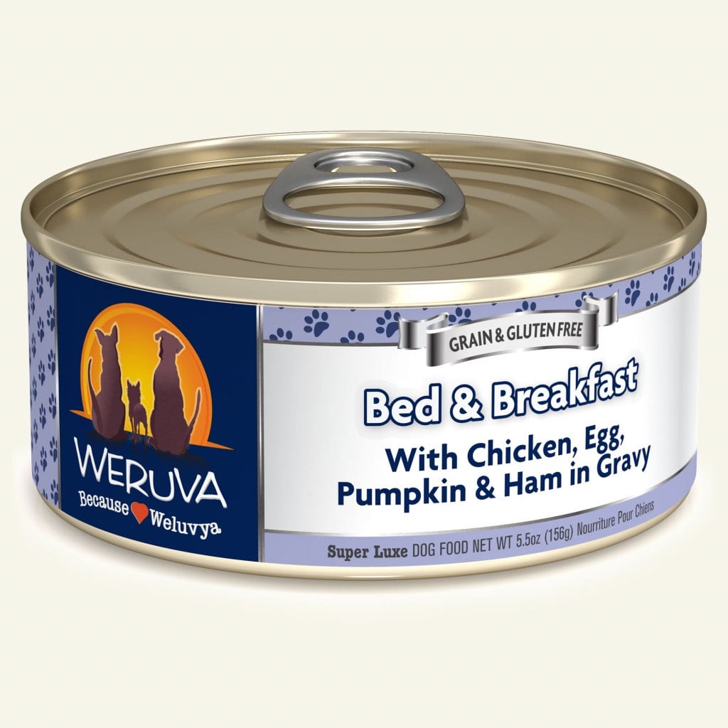 WERUVA DOG BED N BREAKFAST 5.5OZ CASE OF 24 CANS