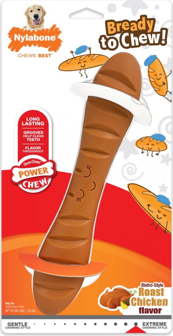 NYLABONE POWER CHEW BREADY TO CHEW