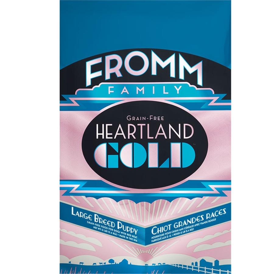 FROMM DOG HEARTLAND GOLD GRAIN FREE LARGE BREED PUPPY 12LBS