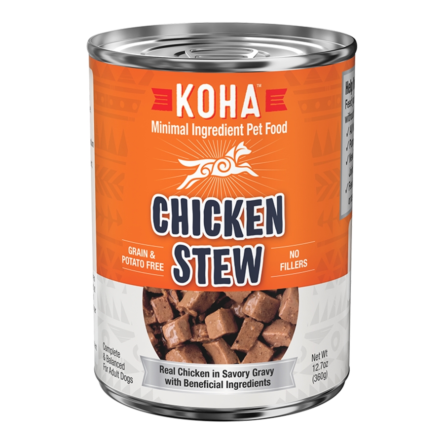 KOHA DOG GRAIN FREE CHICKEN STEW 12.7OZ CAN CASE OF 12