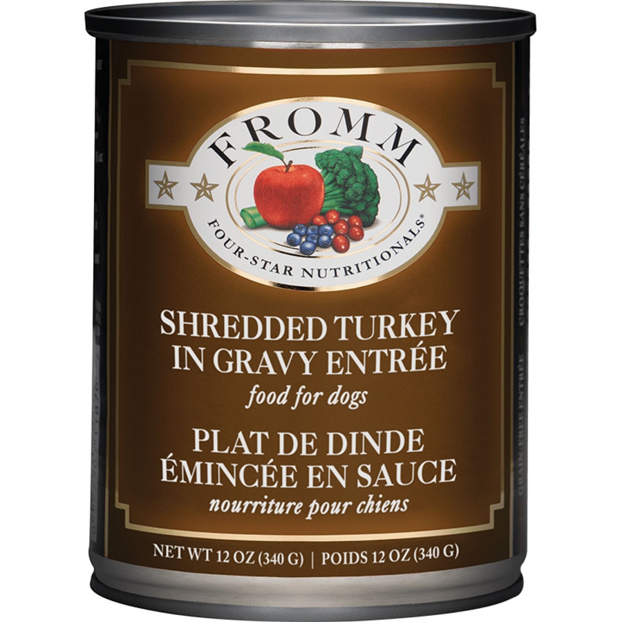 FROMM DOG 4STAR SHREDDED TURKEY 12OZ CAN CASE OF 12