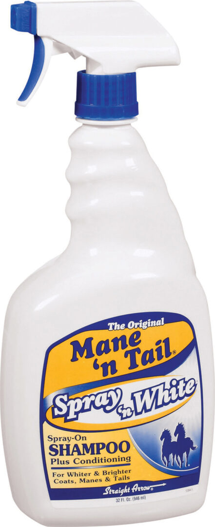 MANE 'N TAIL SPRAY 'N WHITE SHAMPOO FOR HORSES