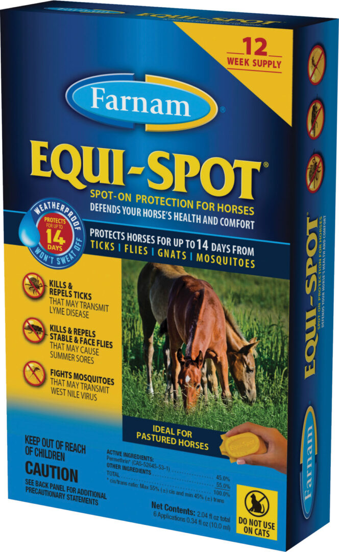 EQUI SPOT SPOT-ON FLY CONTROL FOR HORSES STABLE PK