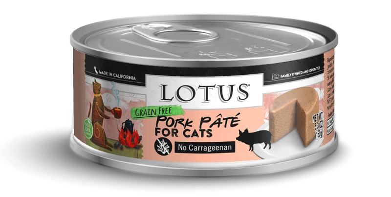 LOTUS CAT PATE GRAIN FREE PORK 5.3OZ CASE OF 24 CANS