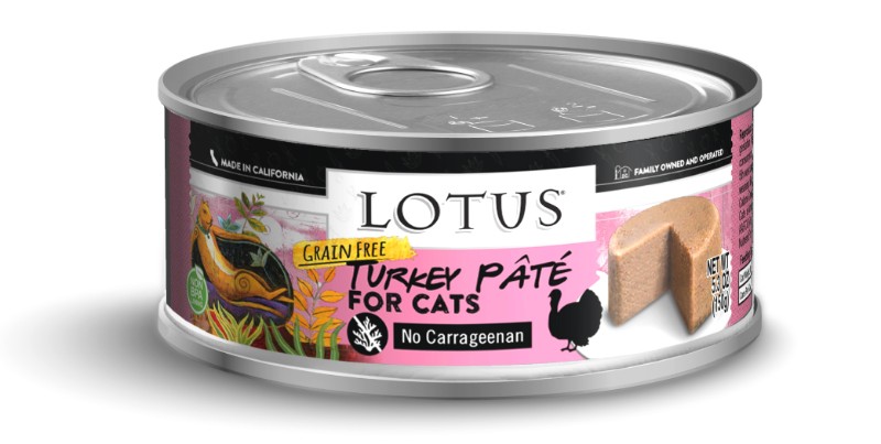 LOTUS CAT GRAIN-FREE TURKEY PATE 5.3OZ CASE OF 24 CANS