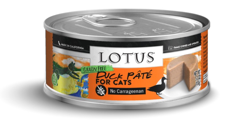 LOTUS CAT PATE GRAIN FREE DUCK 5.3OZ CASE OF 24 CANS