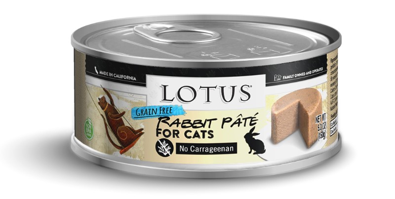 LOTUS CAT PATE GRAIN FREE RABBIT 5.3OZ CASE OF 24 CANS