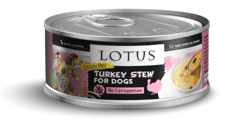 LOTUS DOG GRAIN-FREE TURKEY STEW 5.3OZ CASE OF 24 CANS