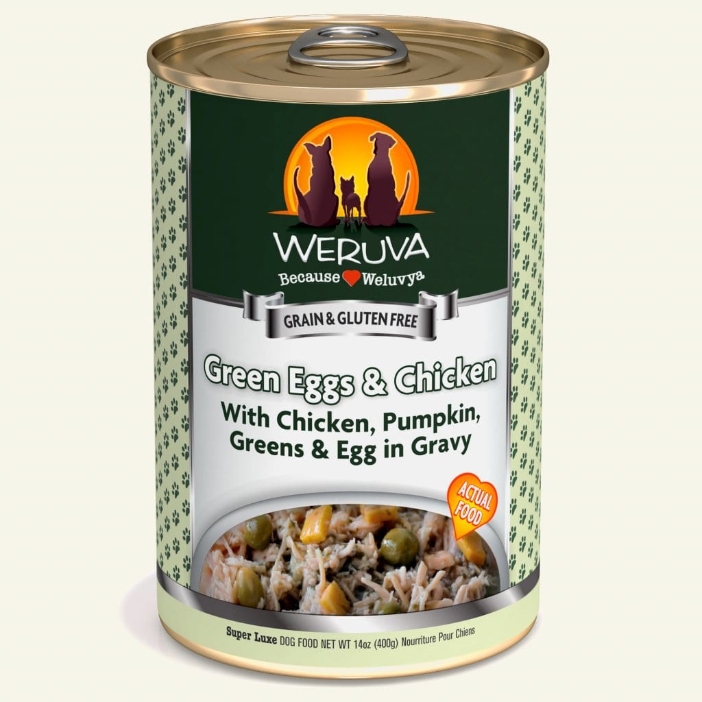 WERUVA DOG GREEN EGGS & CHICKEN 14OZ CASE OF 12 CANS