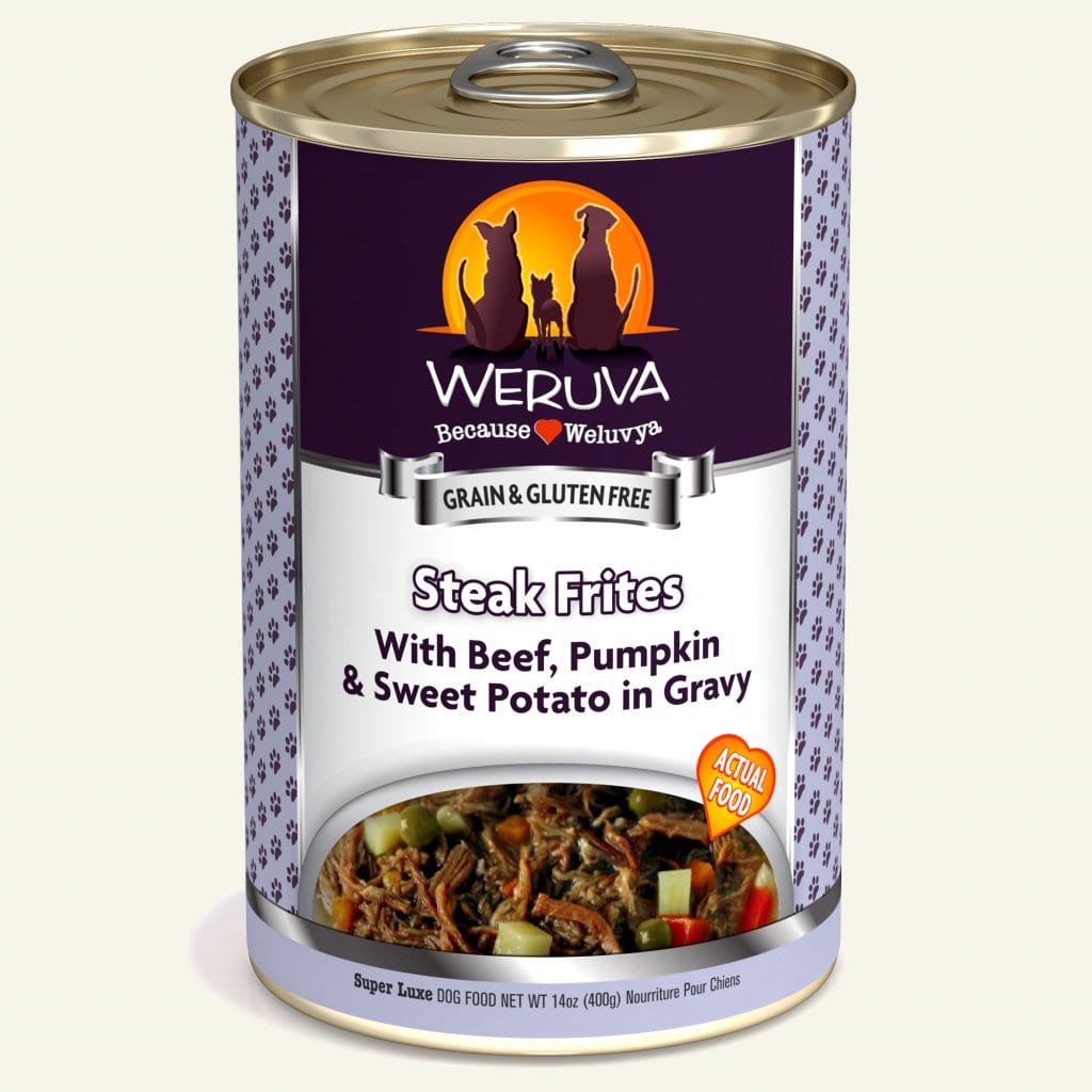 WERUVA DOG STEAK FRITES 14OZ CASE OF 12 CANS