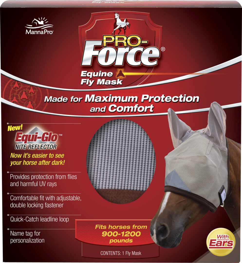 PRO-FORCE EQUINE FLY MASK W/EARS